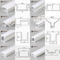 Nouveau profil LED en aluminium pour plafond en plaques de plâtre, avec bande LED intégrée, idéal pour les coins intérieurs et les plafonds en plâtre de gypse - Vente chaude 2025