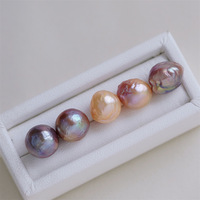 Perles d'eau douce Edison baroques naturelles froissées colorées de 9 à 11 mm pour la décoration d'art des ongles Zhuji Shanxiahu