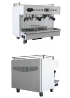 Mesin Kopi Industri Pintar Mini Otomatis Kecil Sepenuhnya Semi Otomatis Otomatis All in One 110 220 V Pembuat Espresso dan Penggiling