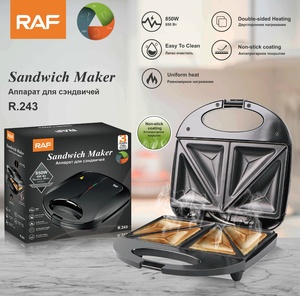Mini-appareil à sandwich électrique triangulaire antiadhésif 850W pour petit-déjeuner, 2 tranches, à <span class=keywords><strong>prix</strong></span> réduit - Product Image 2