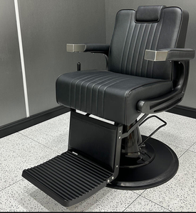 Sillón de Barbería Reclinable HT 2026 para Hombres, Mueble de Salón con Función de Masaje, Material de Cuero para Barbería y Taller - Product Image 4