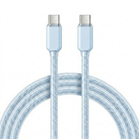 Câble de charge rapide USB-C vers USB-C 65W PD avec étui de protection en silicone, cordon de données Type-C pour iPhone 17 16 15 Samsung MacBook