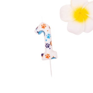 เทียนวันเกิดทำมือสำหรับตกแต่งเค้ก ตัวเลข 0-9 สำหรับปีใหม่และรอมฎอน - Product Image 6