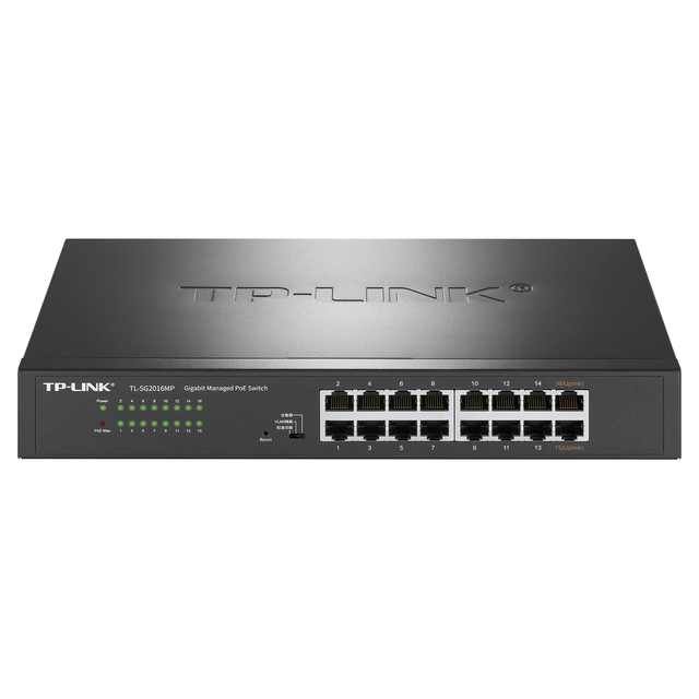 TP-LINK Full Gigabit Cloud Managed PoE Switch TL-SG2016MP Network Switches