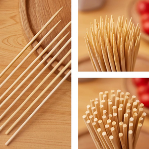 Xiên tre phẳng thân thiện với môi trường xiên thịt nướng ngoài trời - Product Image 1