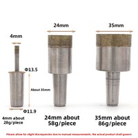 Broca de Diamante para Perforar Azulejos de Mármol y Piedra de Ingeniería, de Cerámica de Vidrio Sinterizado Resistente TGS