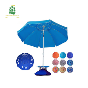 Зонт LS: Высококачественный водонепроницаемый солнцезащитный зонт с регулируемым наклоном для улицы, пляжный зонт для тропического климата с логотипом - Product Image 1