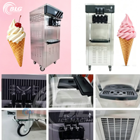 Máquina de Helados BLG de Alta Fiabilidad con Tres Sabores, Mínimos Fallos, Larga Vida Útil, Ideal para Locales Comerciales de Alimentos. Aprenda Más