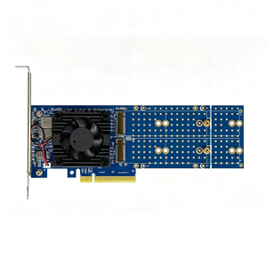 PLX88024 PCIe 4.0 x8 ถึง 4 พอร์ต M.2 NVMe SSD การ์ดขยายอะแดปเตอร์, ไม่ต้องใช้การแยกสัญญาณ, รองรับ 2280/22110 - Product Image 3