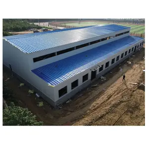 Colombia Large Span Prefab Low Cost Industrial Shed Metal Steel Structure Warehouse Buildings