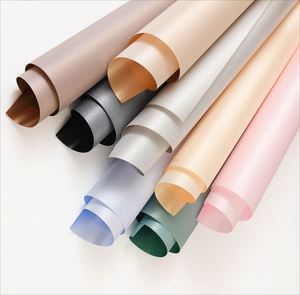 Nouveau design, papier d'emballage pour fleurs, surface nacrée, 49 cm * 5 m/rouleau, film plastique brillant pour emballage de fleuristes - Product Image 3