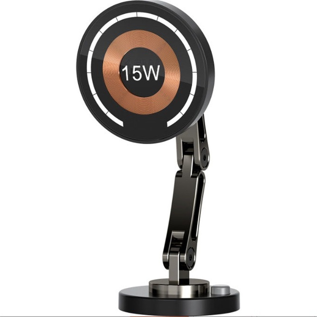 Magnetic Suction Wireless Charging Car Mobile Phone Bracket 360 Degree Rotation Anti-Shake 1 Year Metal Central Auto Electronics