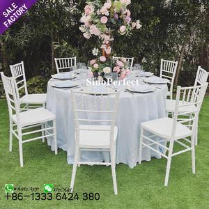 Precio al por mayor, muebles antiguos, metal dorado, acero, apilamiento, respaldo cruzado, sillas de banquete de Hotel para boda - Product Image 5