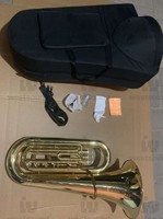 Penjualan terlaris B Flat Tuba instrumen kuningan tiga-kunci Bass atas kualitas Band profesional untuk pelajar pemula