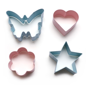 4 pièces épaissir 430 acier inoxydable <span class=keywords><strong>papillon</strong></span> coeur ustensiles de cuisson outils <span class=keywords><strong>emporte</strong></span>-pièce - Product Image 1