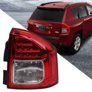 Feux arrière LED Calavera pour Compass 2014-2016, lentille rouge, kit de modernisation LED 6000K, 12V, nouveau groupe d'éclairage arrière - Product Image 3