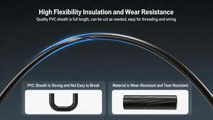 <span class=keywords><strong>สาย</strong></span>ไฟ H05VV-F ฉนวนพีวีซี ทองแดงตีเกลียวแบบยืดหยุ่น <span class=keywords><strong>12V</strong></span>/24V-300V 12 แกน 0.2-2.5 มม. สำหรับรถยนต์ อาคาร  IP20 - Product Image 3