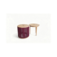 Table d'appoint élégante au design raffiné, plateau fonctionnel pour lampe, livres, décoration, salon, chambre, mobilier de maison