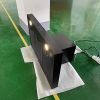 36 Pulgadas Campana Extractora de Cocina con Recubrimiento PVD Negro de 1000m/h, 3 Velocidades, Botón Táctil y Control Remoto, Luces LED
