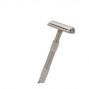 High Quality Stainless Steel Semi Slant Luxury Safety <b>Razor</b> <b>Single</b> <b>Blade</b> Fixed-Angle Non-Adjustable Face Use for Men Latest - Product Image 3