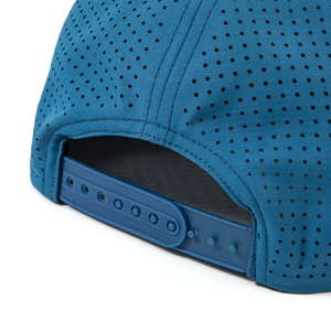 Ngoài trời không thấm nước phẳng vành Cắt Đục lỗ thể thao Golf hat với 3D PVC Logo - Product Image 5