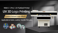 3d Patches Tpu logo Printer Uv 9060 Flatbed Uv Textile Emboss Printing Machine
