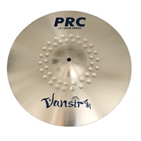 Ensemble de cymbales en alliage de couleur argent poli Vansir série PRC 14''HH+16'' Crash+18'' Crash+20'' Ride+sac à cymbales