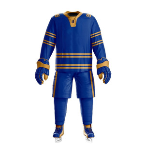 Uniforme de Hockey sur Glace Élégant et Respirant à Prix Abordable, Couleur et Logo Personnalisables, 100% Polyester, Tenue d'Équipe Unisexe pour Adultes, Vente en Gros - Product Image 1