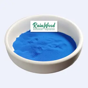 Rainwood factory provide natural pigment phycocyanin powder E10 blue spirulina extract free sample fast delivery