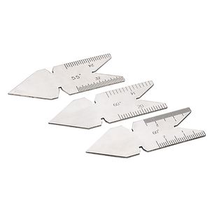 3 pcs/सेट 55/60 डिग्री सेंटर गेज कोण डिग्री टेम्पलेट इंच मीट्रिक स्क्रू थ्रेड पिच केंद्र गेज - Product Image 5