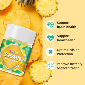 Hezong: Жевательные витамины для мозга детей с Омега-3 <span class=keywords><strong>DHA</strong></span>, 60 жевательных конфет, с индивидуальным логотипом, для иммунитета и антиоксидантной защиты - Product Image 3