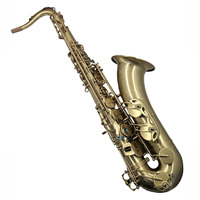 Professional Bb Tenor Saxophone TS300S Vintage Antique Brushed Bronze Finish Brass Wind Instrument Custom Logo Full Accessories