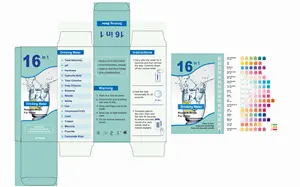 מכירה לוהטת שתיית מים מבחן ערכת 100 חתיכות 16 ב 1 חיידקים מבחן, ברז מים קשה מים באיכות בדיקה