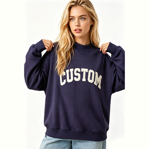 Felpa Oversize da Donna con Collo Alto 2026, Pullover Corto a Maniche Lunghe <span class=keywords><strong>per</strong></span> <span class=keywords><strong>Ragazze</strong></span>, <span class=keywords><strong>Moda</strong></span> Invernale - Product Image 5