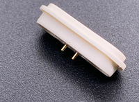 Connecteur magnétique à 2 broches, mâle et femelle blanc, résistant au feu/étanche, prise de courant pogo, prix d'usine