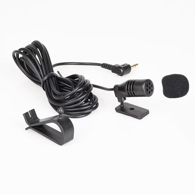 ZYSY Car Audio Wired External Microphone Clip 3.5mm Jack Plug Mic Stereo For DVD Radio GPS navigator in car microphone