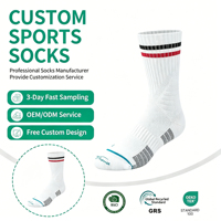 Chaussettes de Basketball pour Homme, Antibactériennes, Séchage Rapide, Pratiques, Élite, Semelle Épaisse Antidérapante, Personnalisables