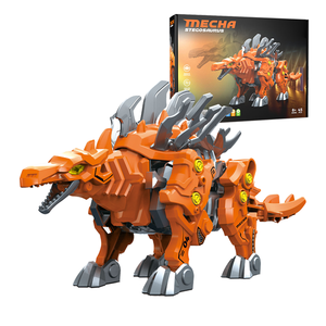 Kit Modello Dinosauro Camminante HB con Telecomando, Blocchi da Costruzione, Tirannosauro da <span class=keywords><strong>Battaglia</strong></span> con Suono, Mattoncini Elettronici Fai-da-Te - Product Image 6