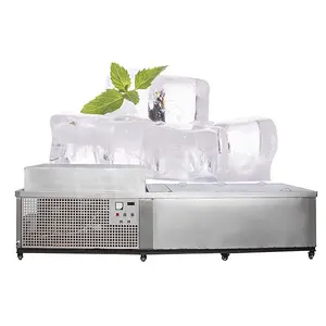 OCEAN Commercial Large Scale Ice Maker Small Refrigeration Mobile Brine Ice Block Making Machine Output