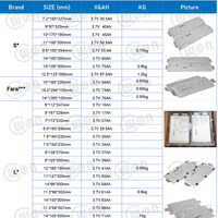 Batería de Litio Recargable de Fábrica al por Mayor SK 3.7V 60Ah 60.3Ah 62.5Ah E600 E603 NMC, Celda de Bolsa de Iones de Litio