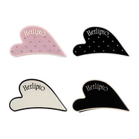 Nouvelle Arrivée Pince à Cheveux en Métal Acétate en Forme de Cœur, Inspirée des Lettres en Strass, Pince Requin pour Femmes, Accessoire de Coiffure pour l'Arrière de la Tête
