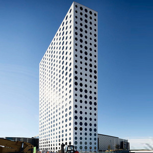 Aluminium Sheetpanel Metal <strong>Cladding</strong> Outdoor Aluminium <strong>Perforated</strong> Metal Facade for Refurbishement of the Terminal Building - Product Image 6