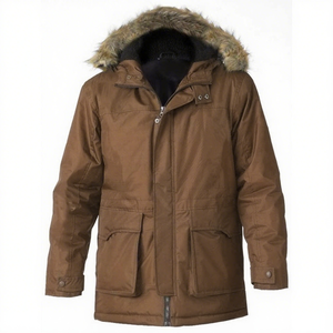 Fourniture d'usine OEM Manteau d'<span class=keywords><strong>hiver</strong></span> imperméable et respirant personnalisable à capuche Parkas pour hommes Veste avec grandes poches - Product Image 5