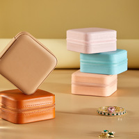 Échantillon Gratuit - Étui de Rangement Portable de Luxe en Cuir PU avec Logo Personnalisé pour Bijoux, Bagues et Colliers - Boîte d'Organisation de Voyage pour Bijoux