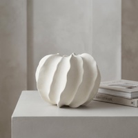 Prêts à être expédiés : Pots de fleurs décoratifs mats, jardinières pour étagère, décoration esthétique de salon, vase en céramique en forme de citrouille Wabi-sabi