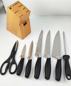Ensemble <span class=keywords><strong>de</strong></span> couteaux <span class=keywords><strong>de</strong></span> <span class=keywords><strong>cuisine</strong></span> professionnels <span class=keywords><strong>de</strong></span> qualité supérieure avec bloc en bois, ensemble <span class=keywords><strong>de</strong></span> couteaux en acier inoxydable - Product Image 5