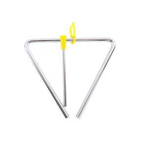 <span class=keywords><strong>Triangle</strong></span> musical de 5/6/7/8 pouces, <span class=keywords><strong>instrument</strong></span> de percussion Orff à main avec marteau pour l'éveil musical des enfants - Product Image 2