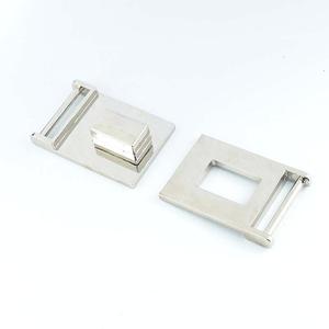 Sliding Buckle Zinc Alloy Silver Gunmetal Durable For Bags Accessories Belt <b>Webbing</b> Flat Buckles Part Number DZQ458 - Product Image 2