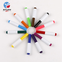 Marqueur en tissu aquarelle 12 couleurs meilleure vente grande quantité stylos lavables à pointe fine pour dessiner emballage en vrac