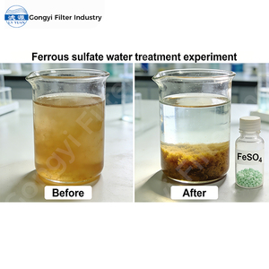 Serbuk Ferrous Sulfate Heptahydrate Kelas Industri Kristal Hijau Muda Agen Pengurang yang Larut - Product Image 4
